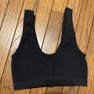 Black Colsie Ribbed Reversible Tank Top